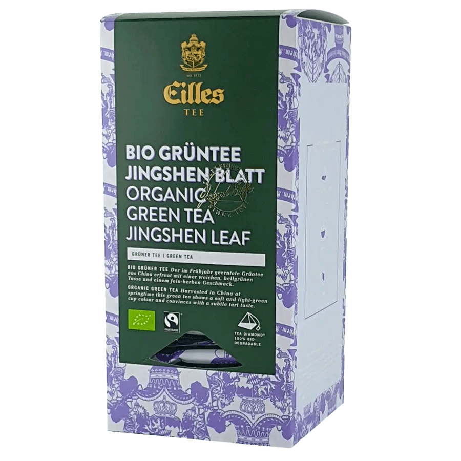 EILLES TEE Luxury World Selection ORGANIC GREEN TEA JINGSHEN, cutie de 20 de bucăți