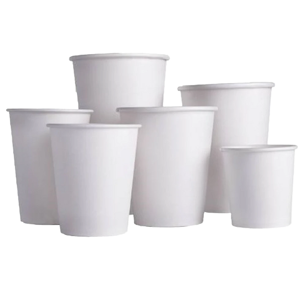Pahar de carton alb neimprimat 4 oz