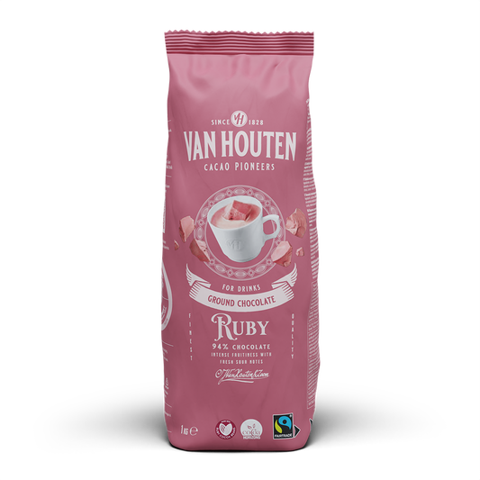 Van Houten Ruby - ground chocolate 1000 g