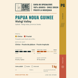 Eticheta cafelei Papua Noua Guinee Wahgi Valley, ONE COFFEE