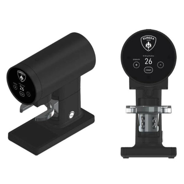 Eureka Disko — tamper automat 58 mm, negru mat