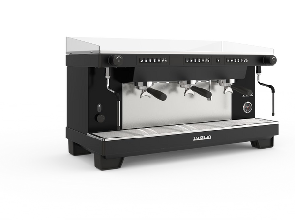 Espressor Sanremo Zoe Tall, 2 grupuri, Total Black